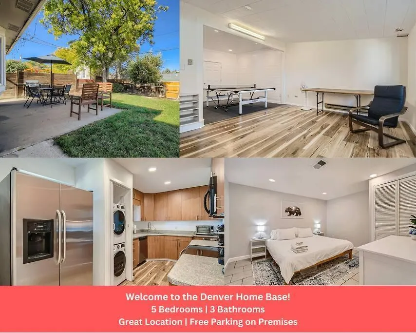 Denver Home Base Central Location 5Br 3Ba-1